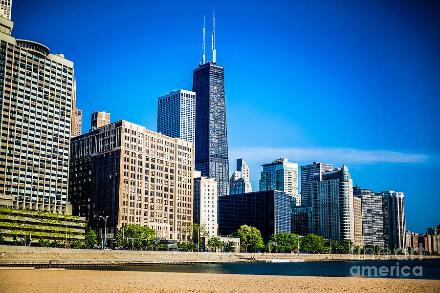 Chicago Skyline High Resolution Picture Photograph