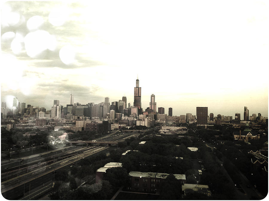 Chicago Photograph - Chicago Skyline by Mike Maher