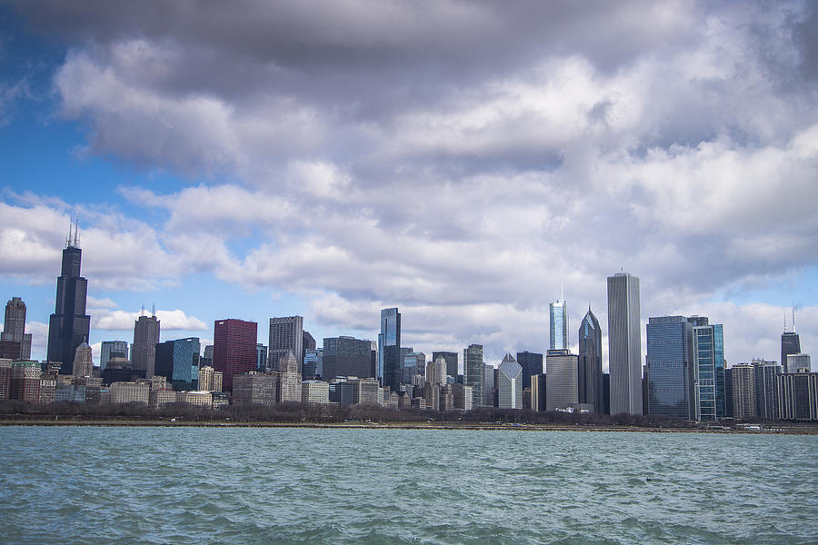 Chicago Skyline on a Cloudy Day  Photograph by John McGraw