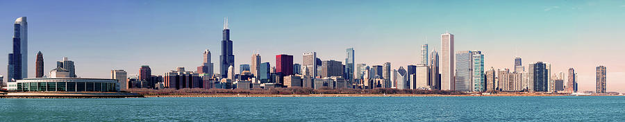 Chicago Skyline Panorama Photograph by Dave Soldano Images