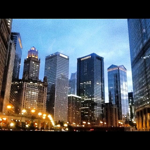Chicago Photograph - #chicago #skyline Shot! Good Evening My by Cici Corley-Washington