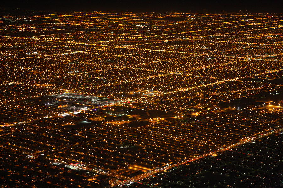 Chicago Suburbs at night Photograph by Nathan Rupert