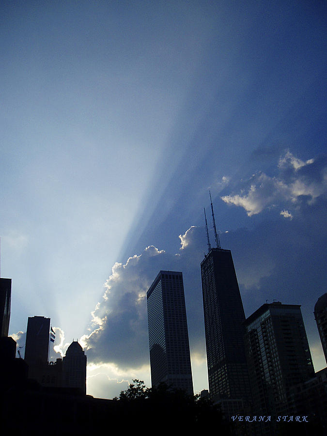Chicago Sunset Photograph by Verana Stark