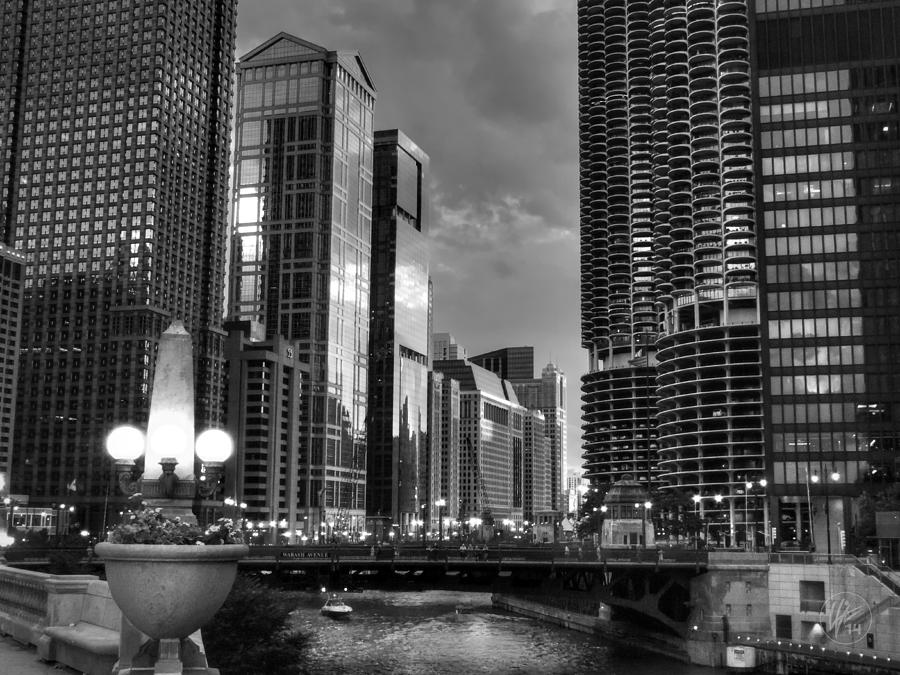 Chicago - The Riverwalk 001 Photograph by Lance Vaughn