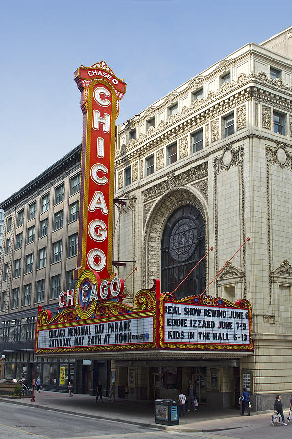 Chicago Theater Facade Southside Photograph by Thomas Woolworth
