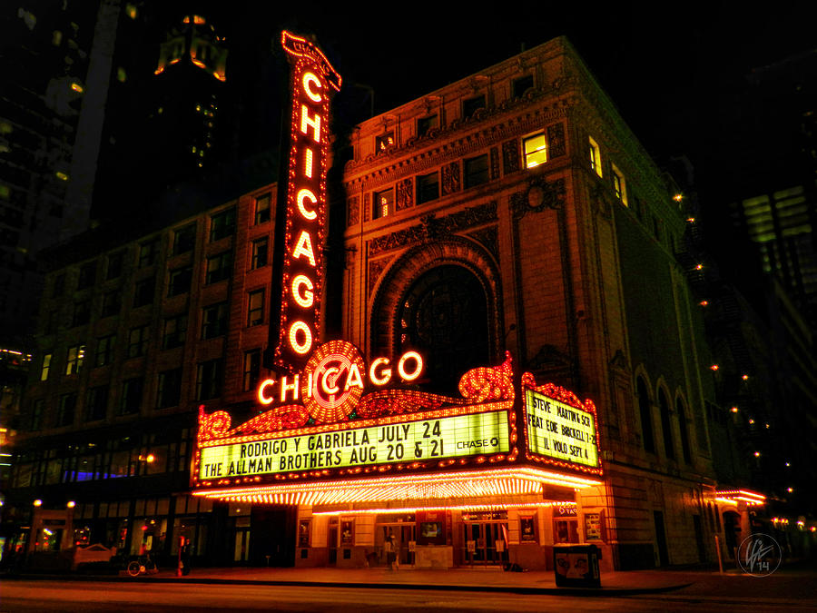 Steve Martin Photograph - Chicago Theatre 001 by Lance Vaughn