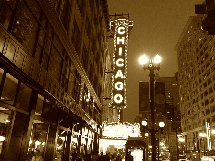 Chicago Theatre Photograph by Alan Lakin