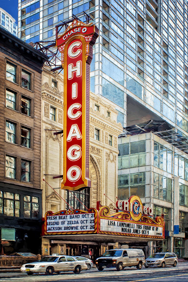 Chicago Photograph - Chicago Theatre by Nikolyn McDonald