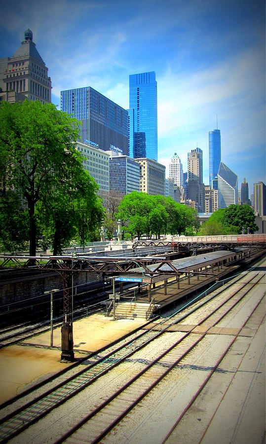 Chicago Train Tracks Photograph by Anita Burgermeister