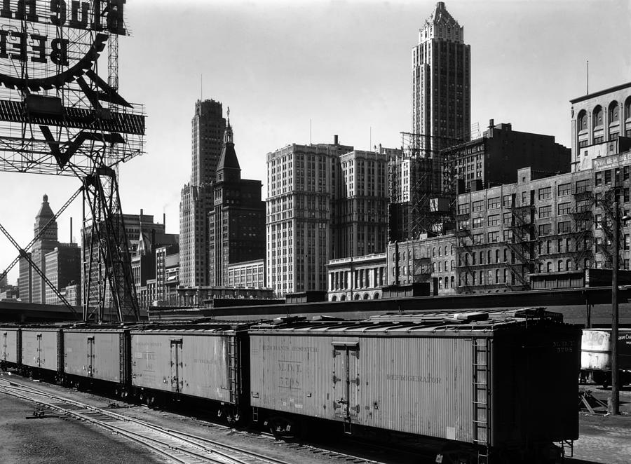 Chicago Train Yard 1943 Photograph by Mountain Dreams