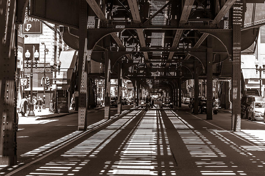 Chicago Under the EL  Photograph by John McGraw