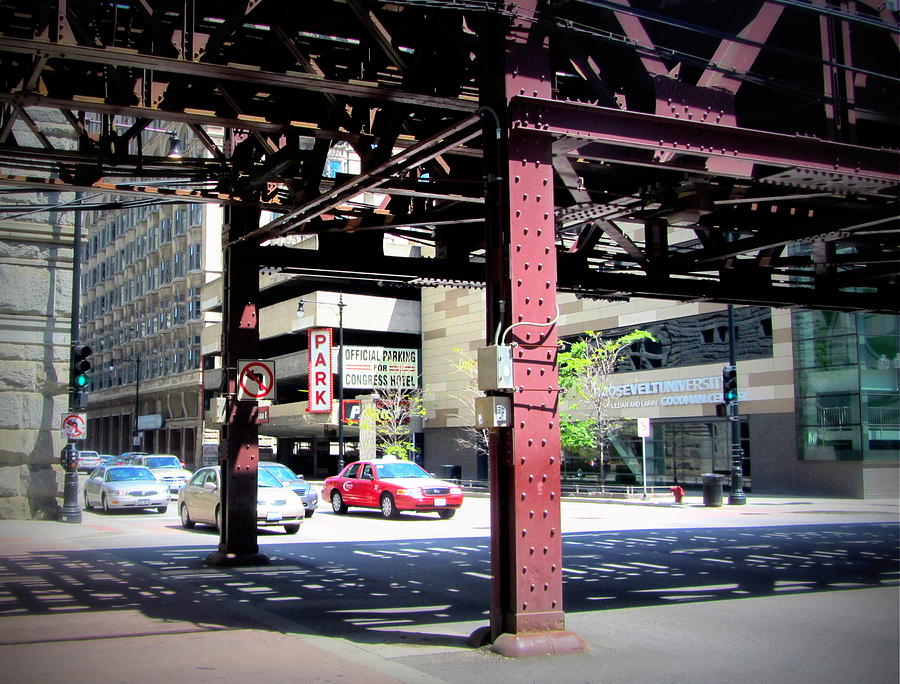 Chicago Under the L Track 2 Photograph by Anita Burgermeister