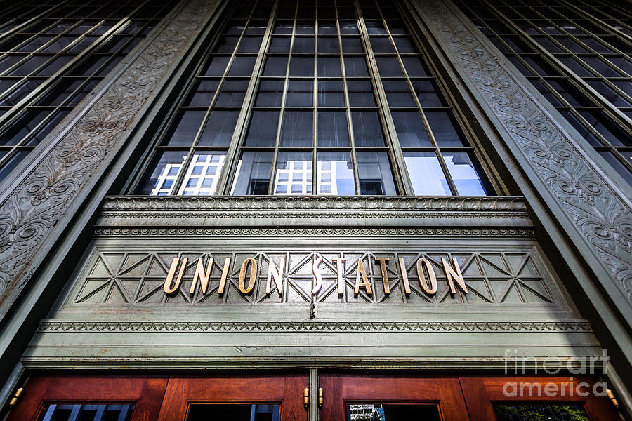 Chicago Union Station Sign And Entrance Photograph