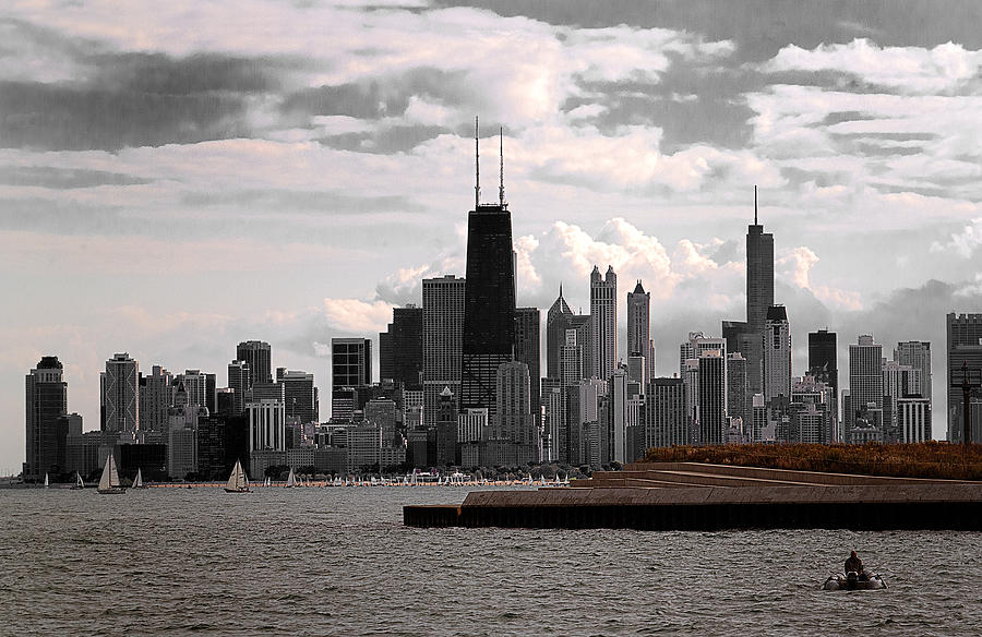 Chicago - view from the lake Photograph by Milena Ilieva