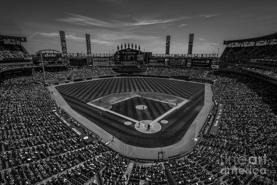 Chicago White Sox Black and White Photograph by David Haskett II