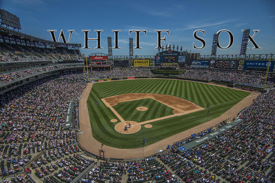 Chicago White Sox US Cellular Field Name Photograph by David Haskett II