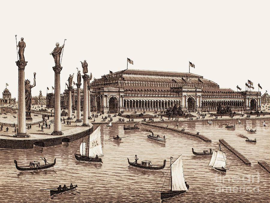 Chicago - Worlds Columbian Exposition 1893 - Manufacturers and Liberal Arts Building Photograph by Barbara McMahon