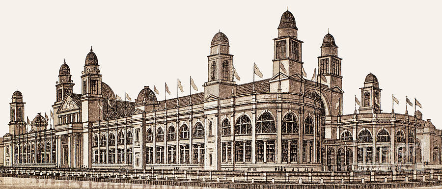 Chicago - Worlds Columbian Exposition - Building of Electricity and Electrical Appliances Photograph by Barbara McMahon