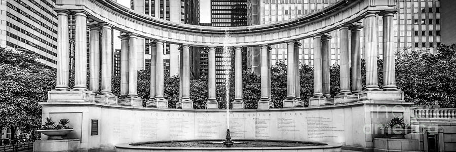 Chicago Wrigley Square Millennium Monument Panorama Photo Photograph by Paul Velgos