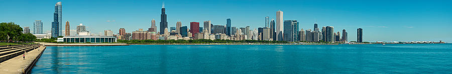 Chicagos Lakefront Panorama Photograph by Kevin Eatinger