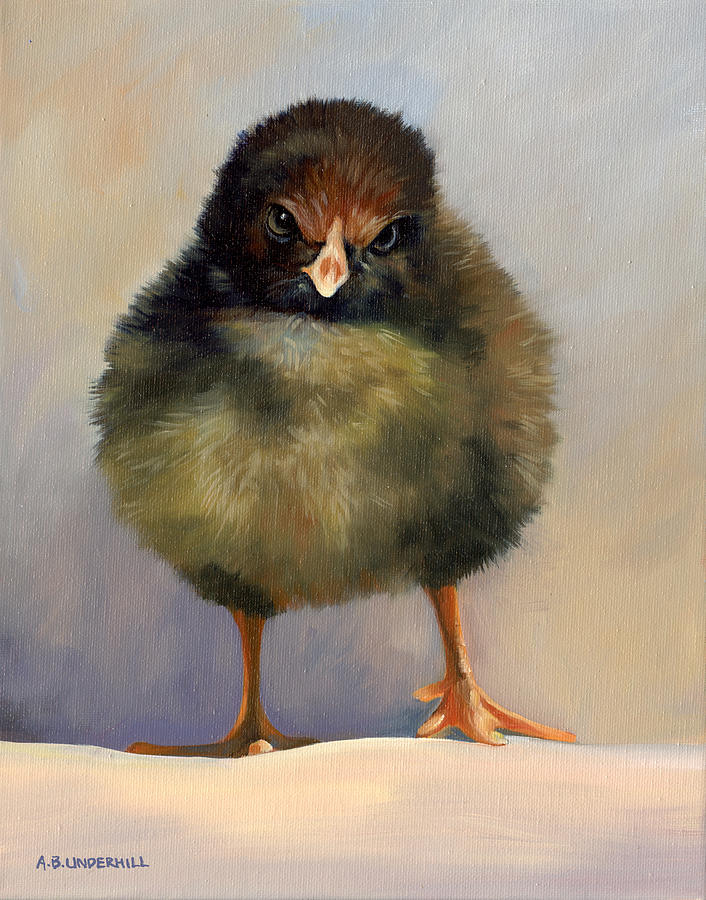 Chick with Attitude Painting by Alecia Underhill