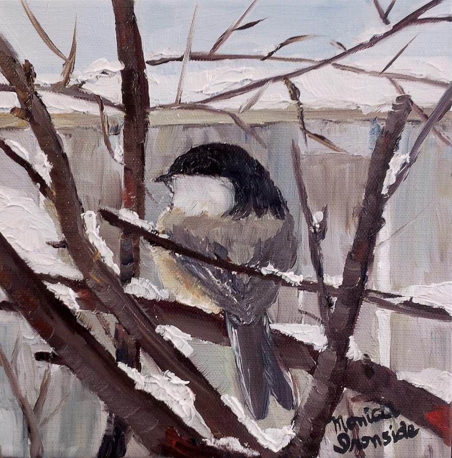 Chickadee-dee-dee Painting by Monica Ironside