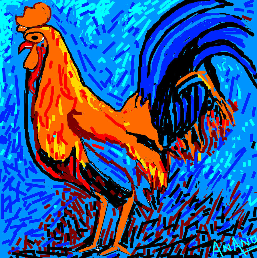 Chicken-5 Digital Art by Anand Swaroop Manchiraju