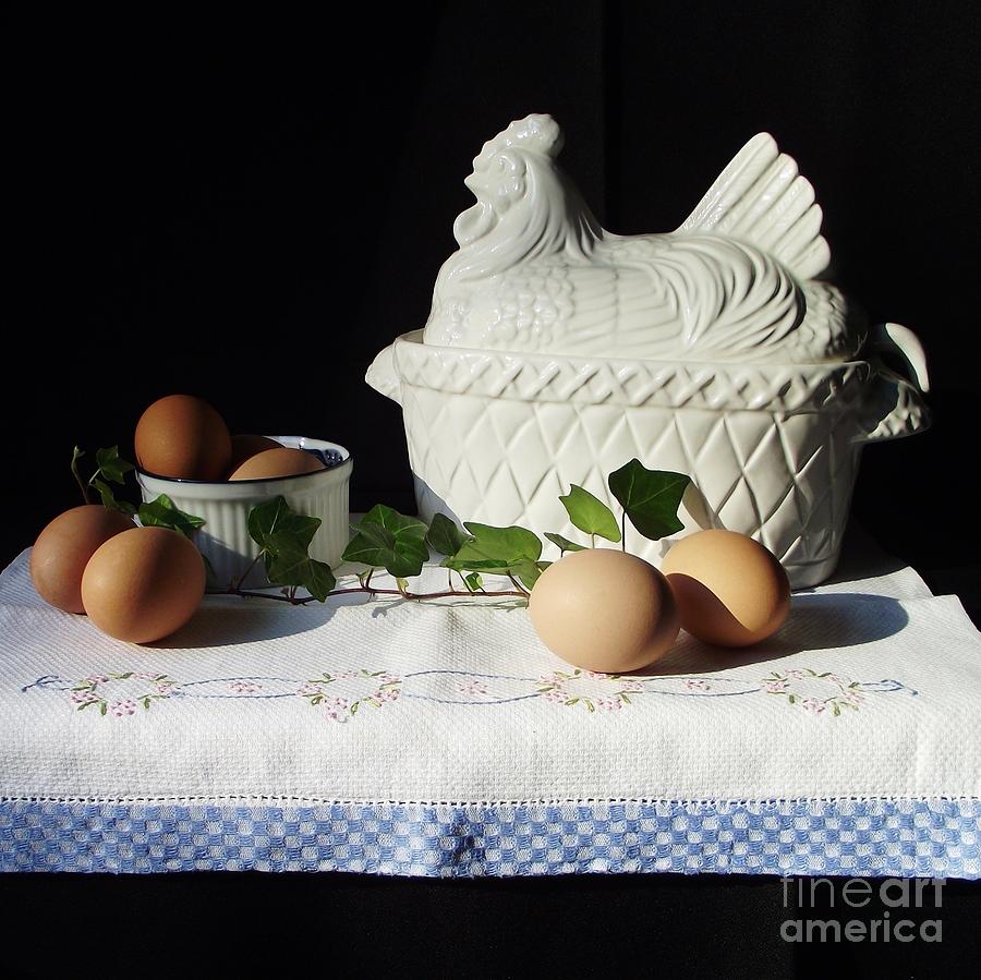 Chicken and Eggs Photograph by Michelle Welles