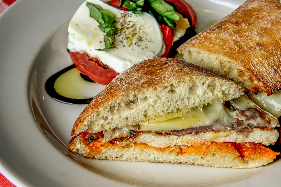 Chicken breast sandwich Photograph by Nick Mares