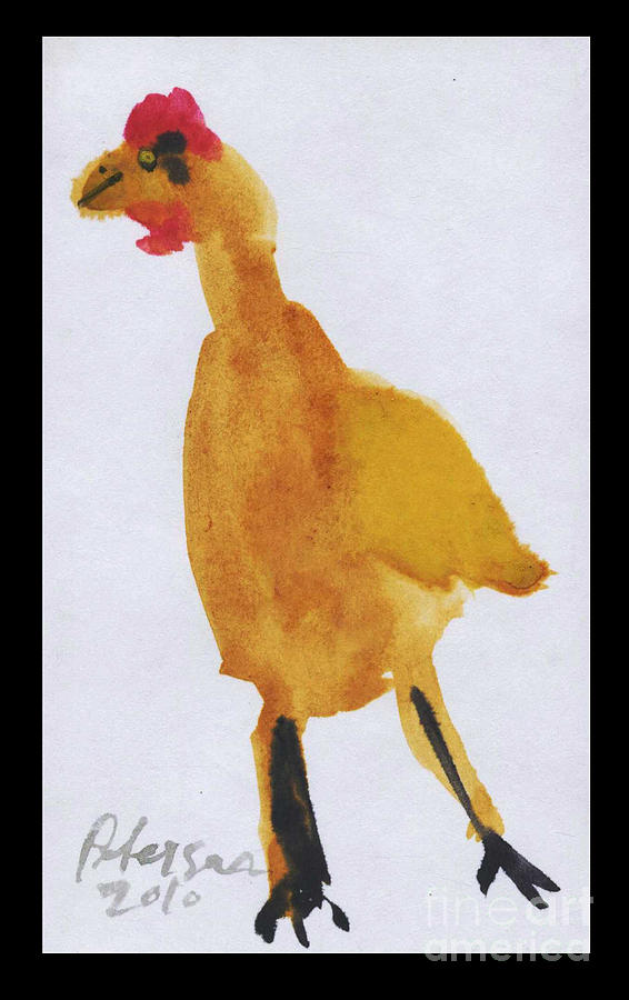 Chicken Dance Painting by Cathy Peterson