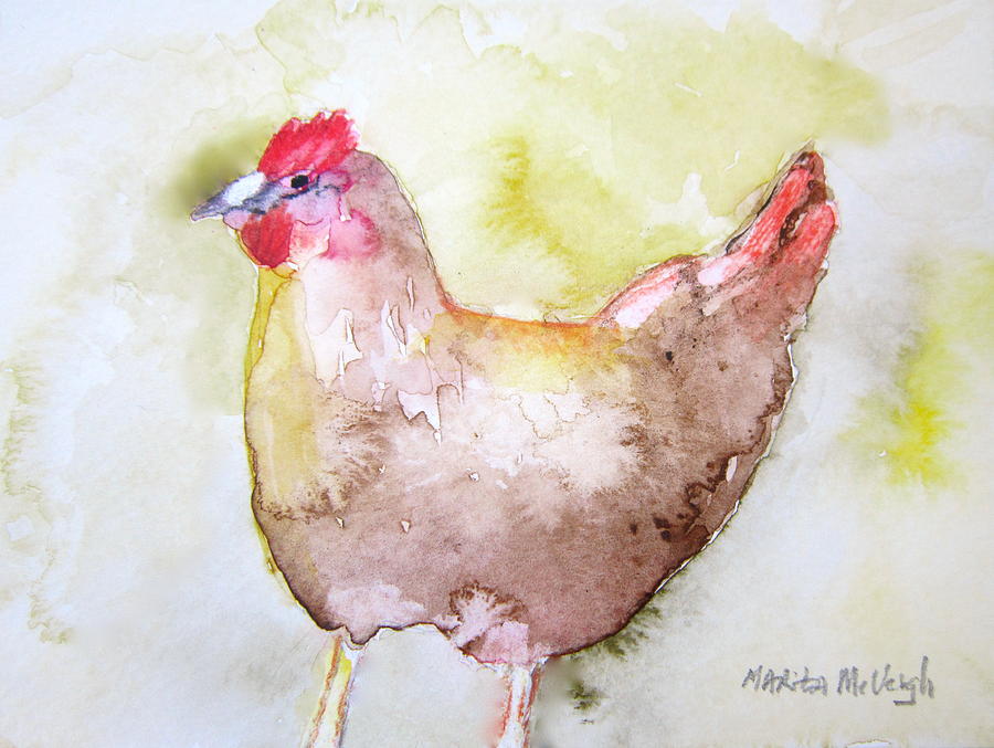 Chicken Painting - Chicken by Marita McVeigh