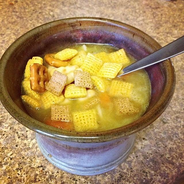 Chicken Soup With Chex Party Mix! Who Photograph by Melissa Lutes