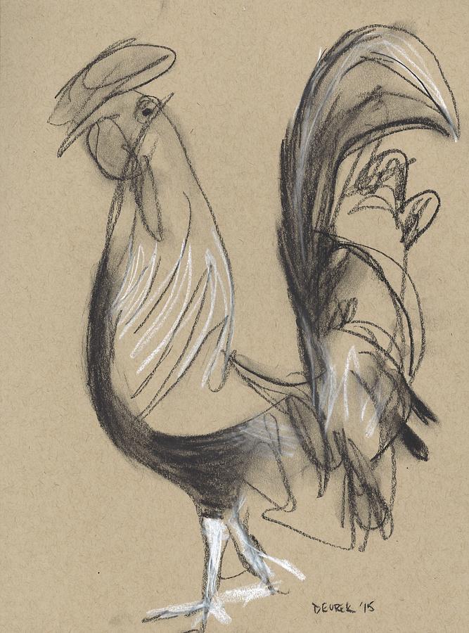 Chicken Study 2 Drawing by Drew Eurek