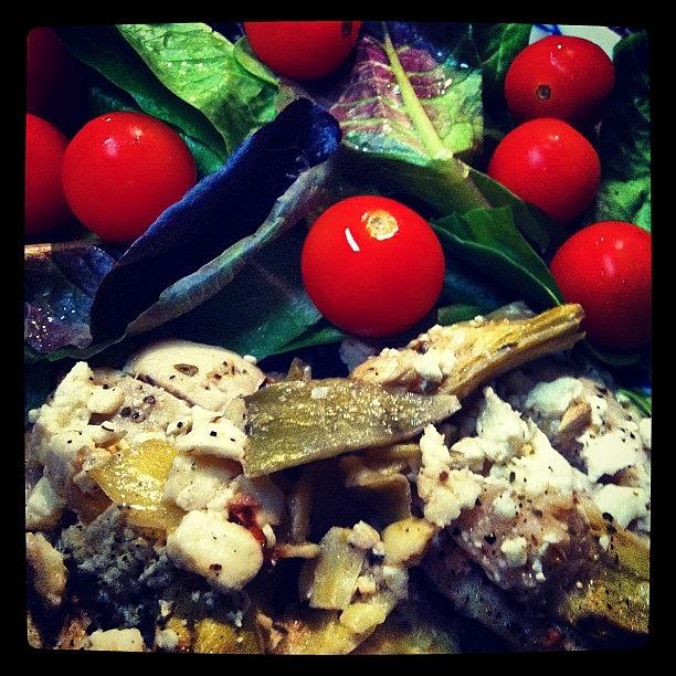 Chicken Photograph - #chicken With #feta And #artichoke by Kaylee Pruitt