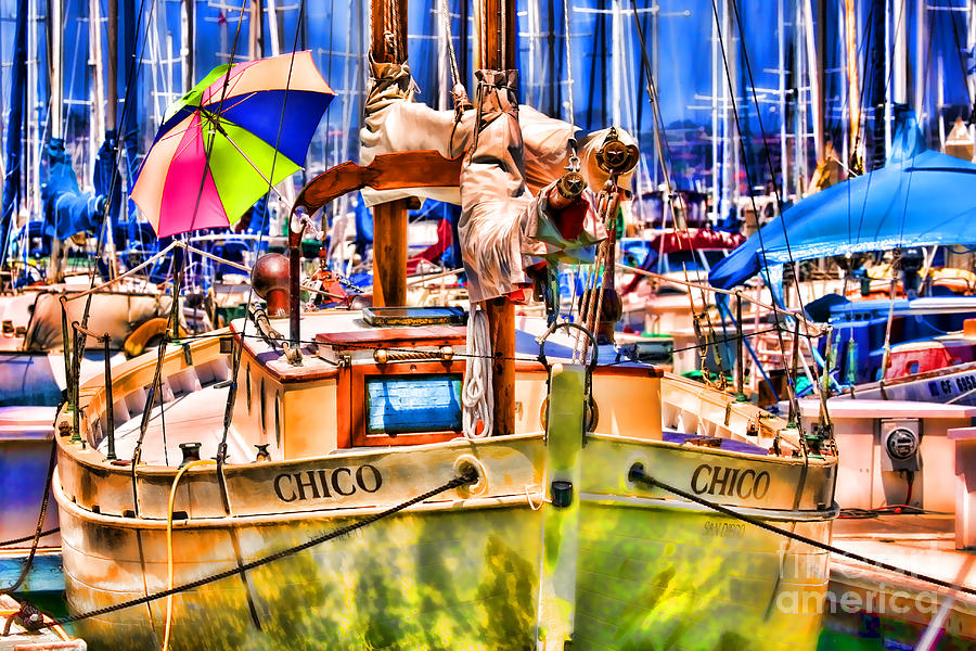 Chico Sail Boat By Diana Sainz Photograph by Diana Raquel Sainz