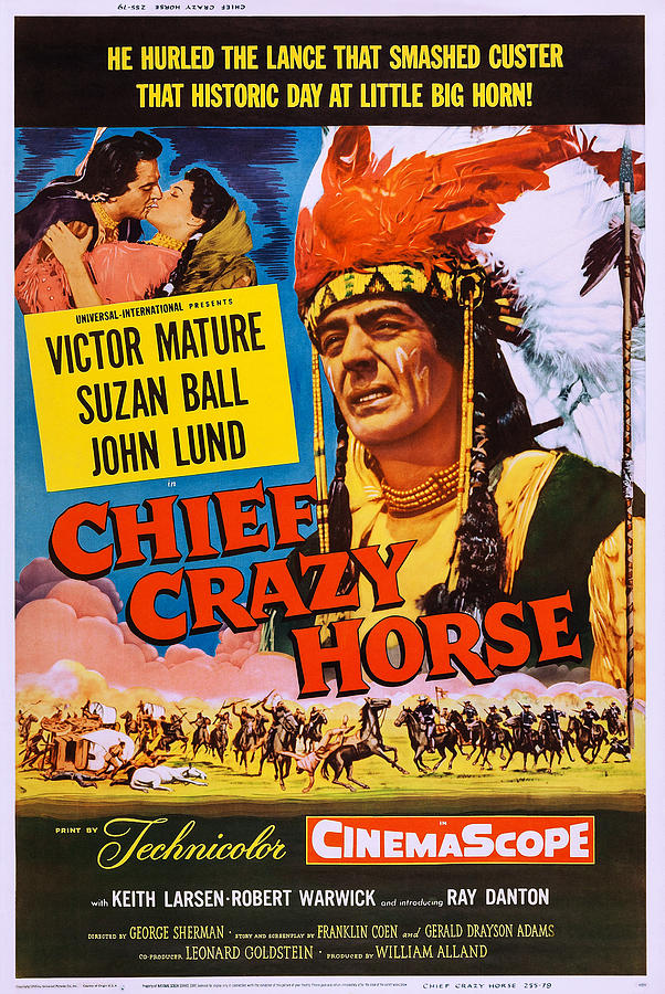 Chief Crazy Horse, Us Poster, From Left Photograph by Everett