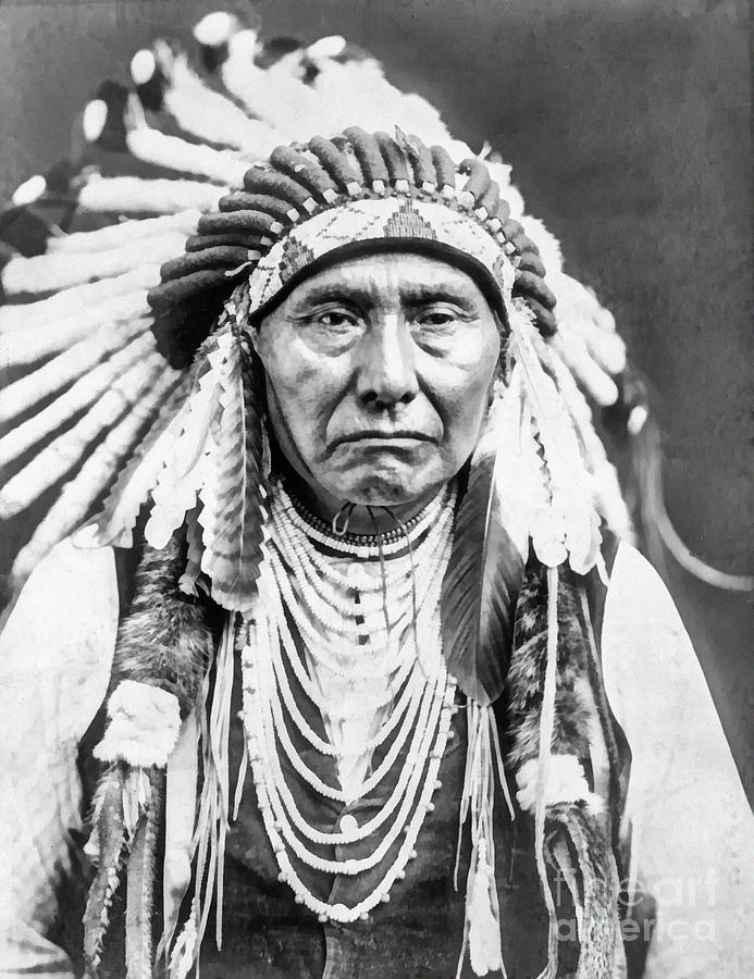 Chief Joseph Nez Perce Painting by Vincent Monozlay