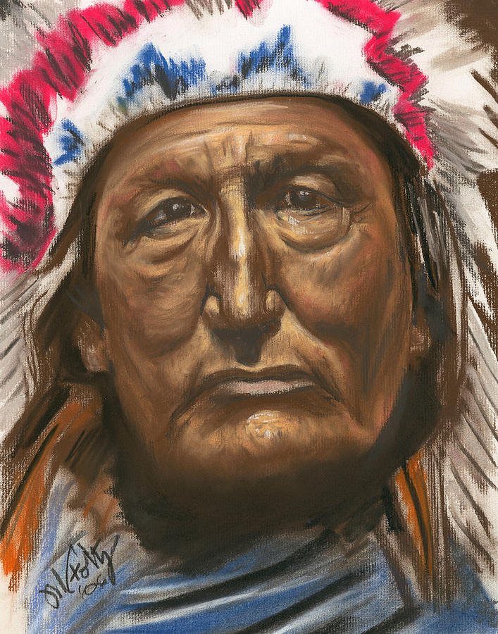 Chief  Painting by Michael Foltz