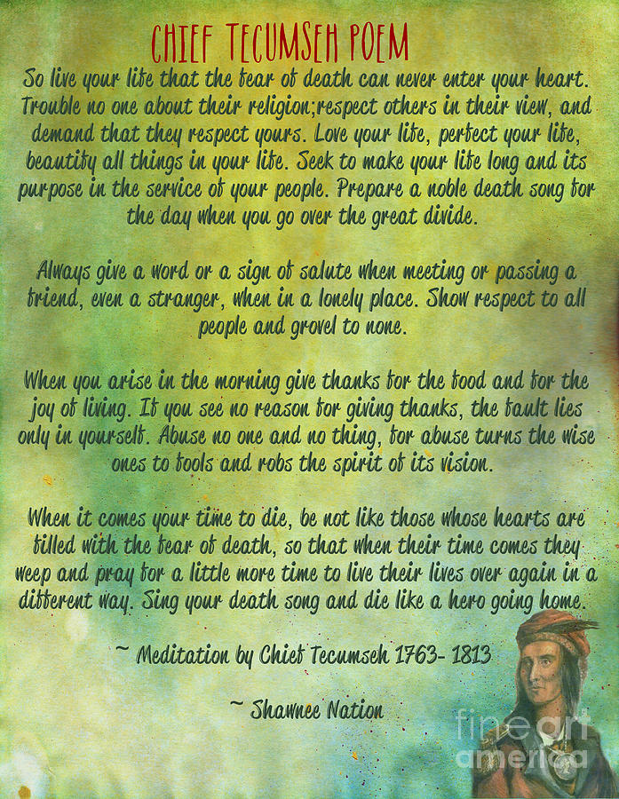 tecumseh poem