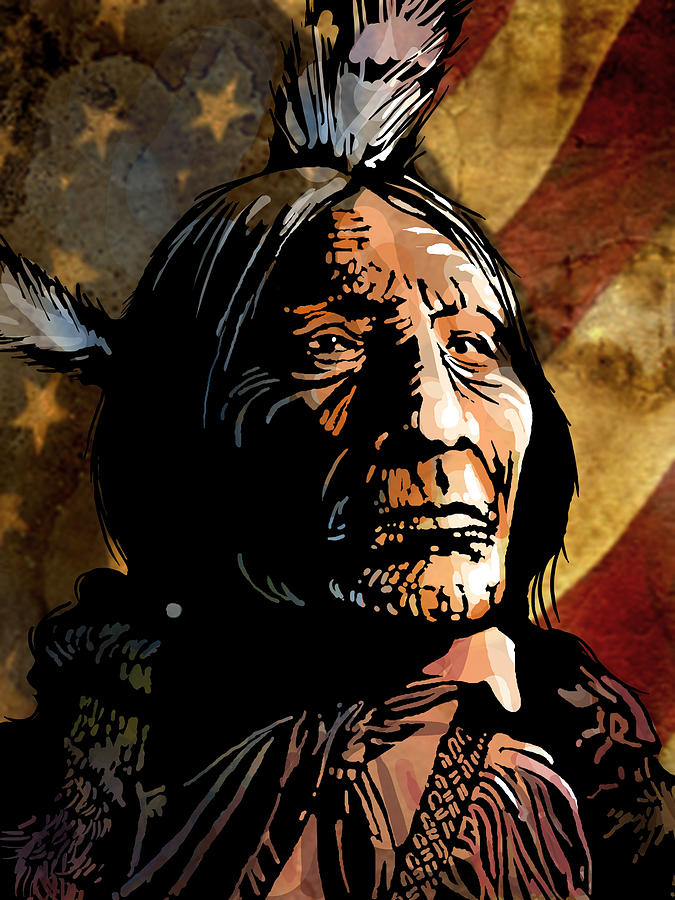 Chief Wolf Robe Painting by Paul Sachtleben