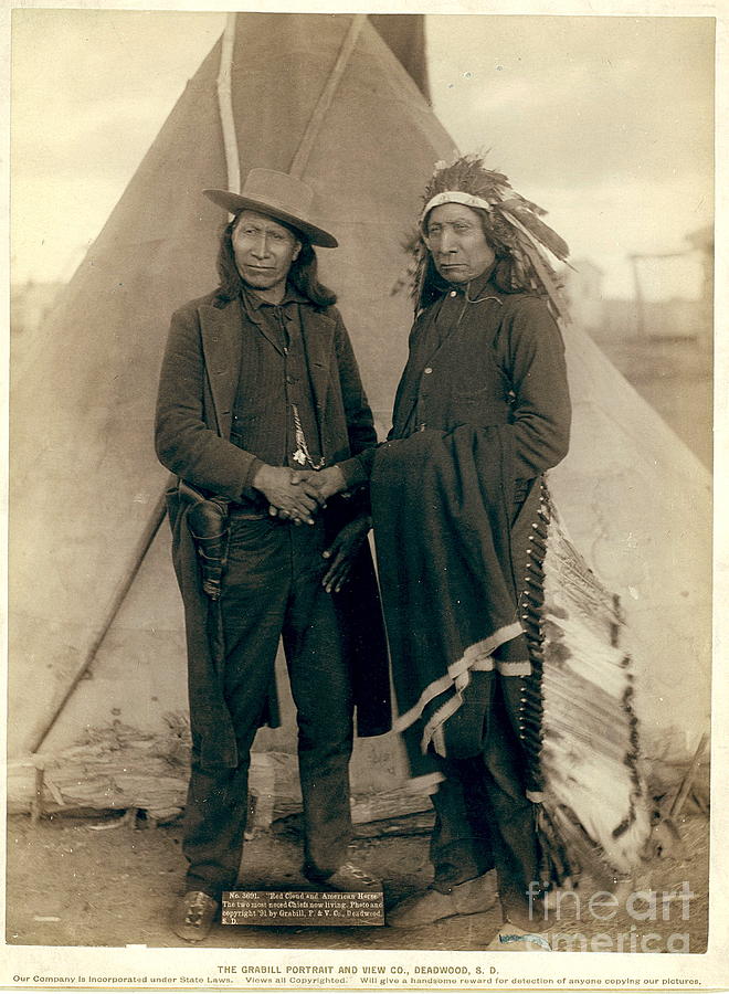 Chiefs American Horse and Red Cloud Photograph by Celestial Images