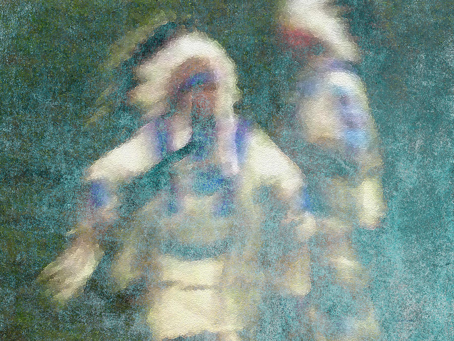 Abstract Photograph - Chiefs Dance by Kathy Bassett