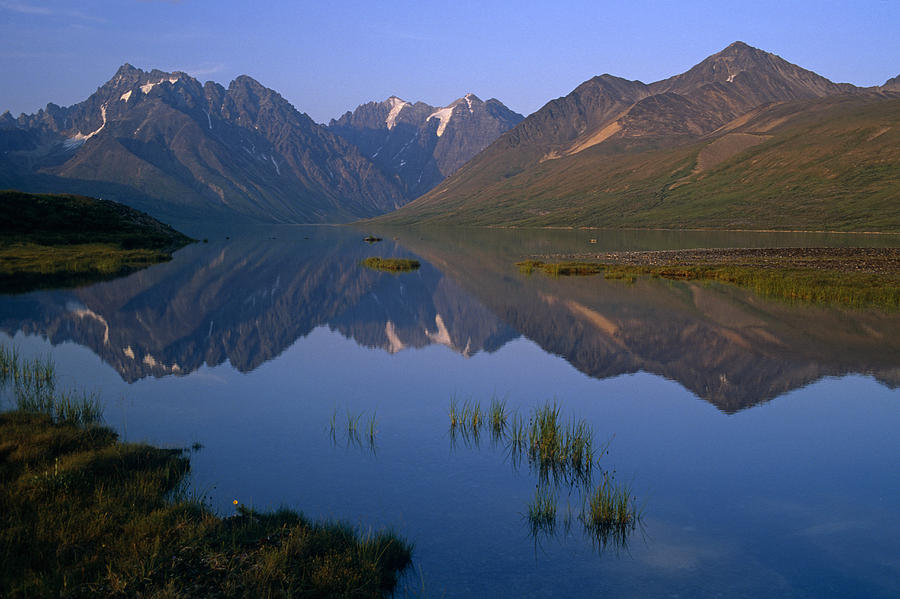 Lake Clark National Park Photograph - Chigmit Mtns Reflecting In Turquoise by Chlaus Lotscher