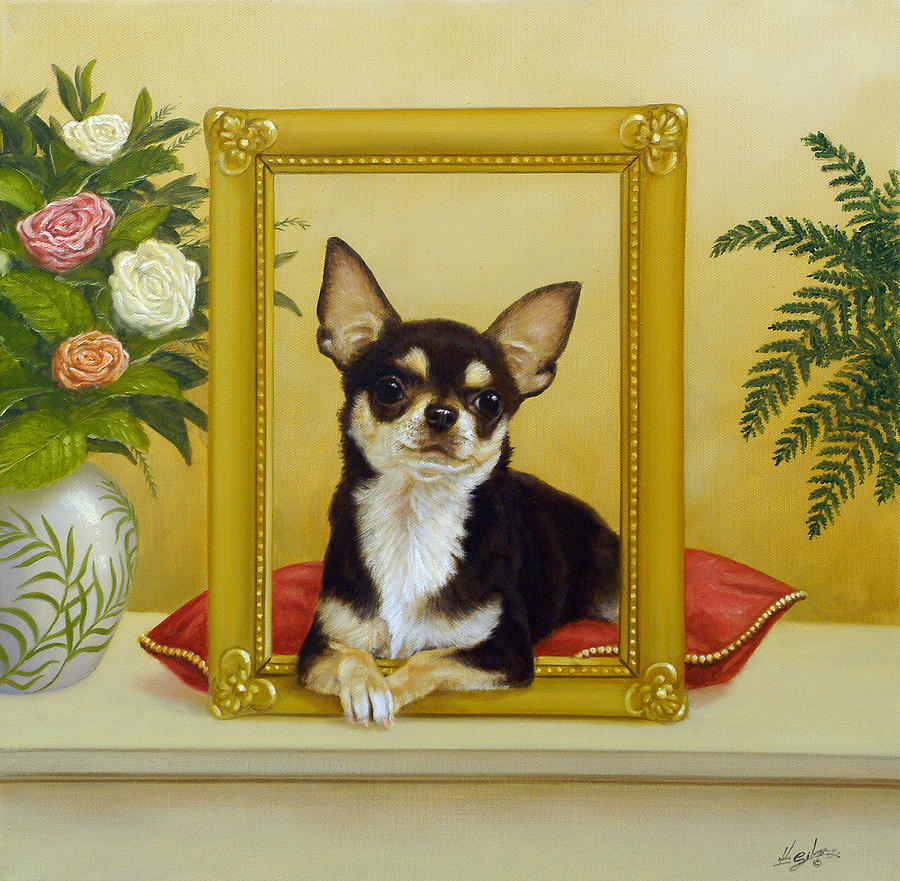Chihuahua V - Mona Lisa Painting by John Silver