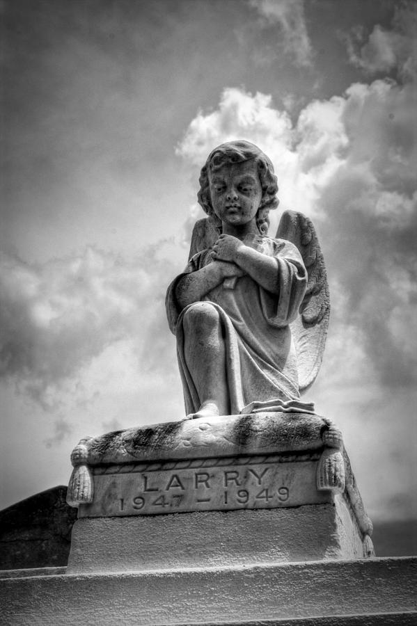 Child Angel in Black and White Photograph by Greg and Chrystal Mimbs