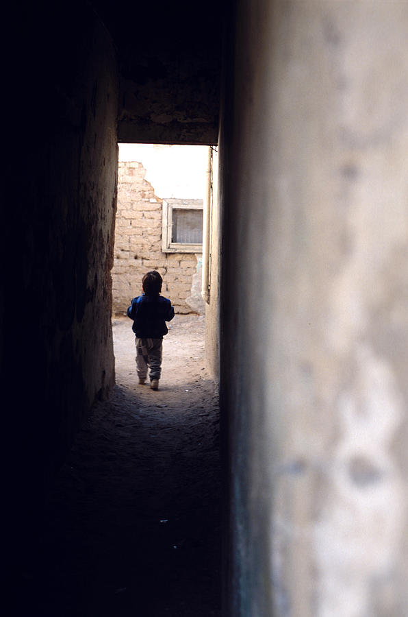 Child In Corridor Photograph by Mark Goebel - Fine Art America