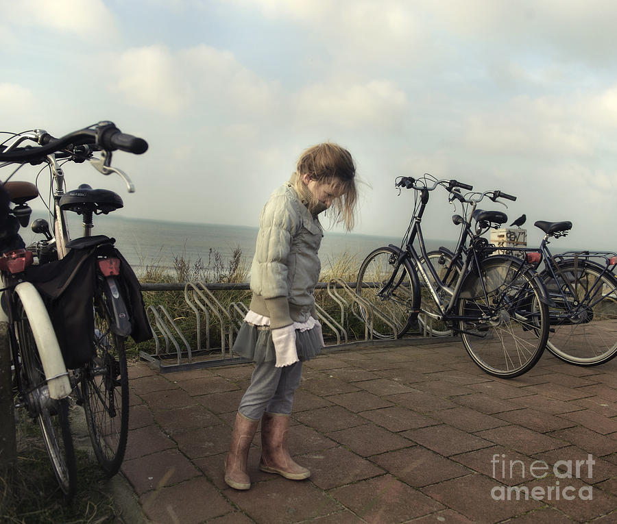 Beach Photograph - Child in time by Michel Verhoef