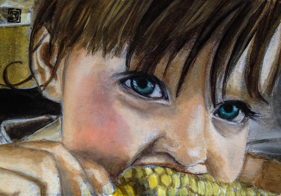 Child Painting - Child of the Corn by Leo Hayden