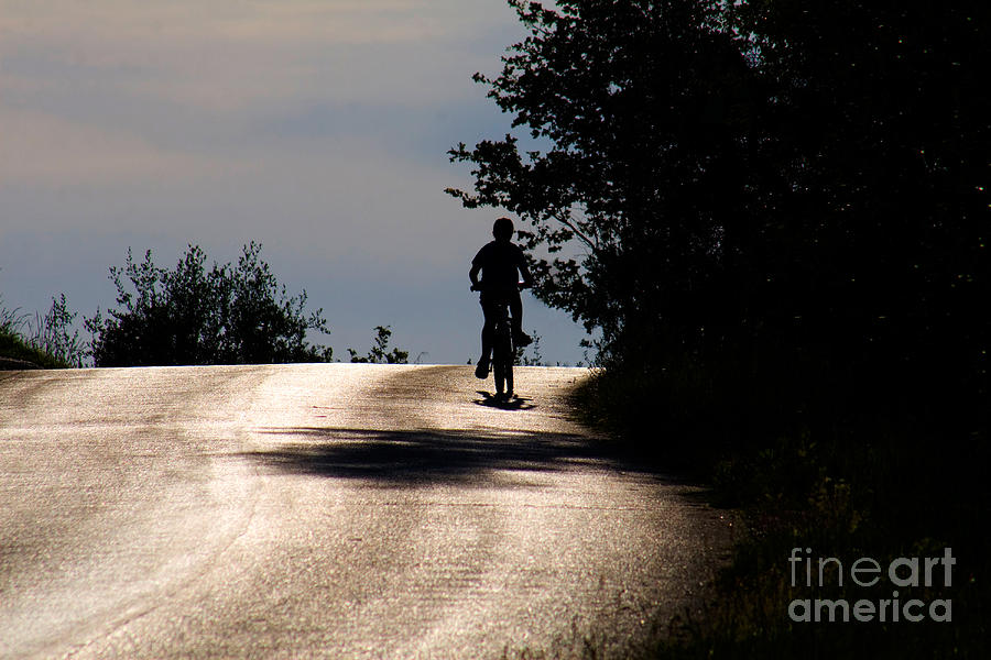 Child On Bicycle, Italy Photograph by Tim Holt