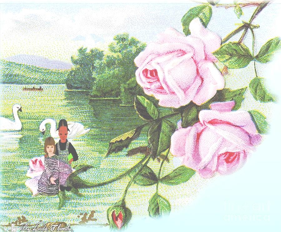 Rose Painting - Childhhod Friends by Belinda Threeths